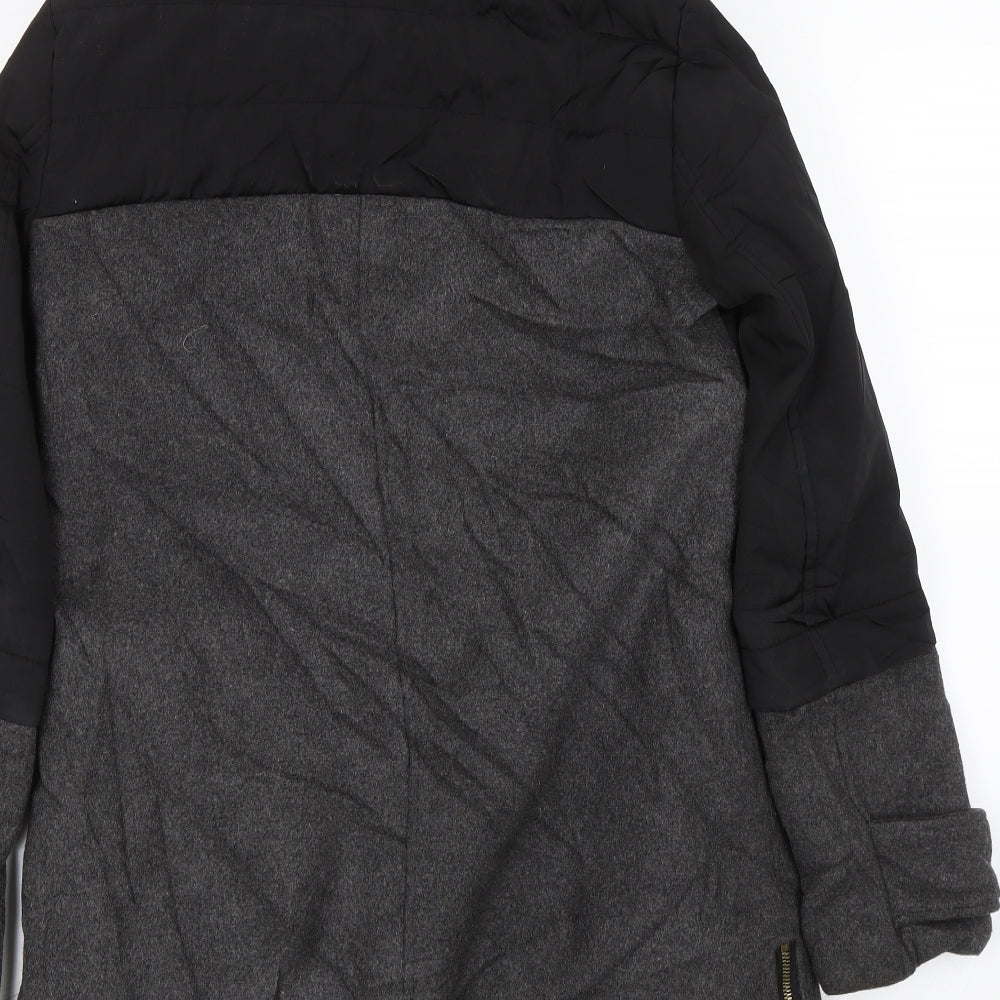 Zara Womens Grey   Overcoat Coat Size S