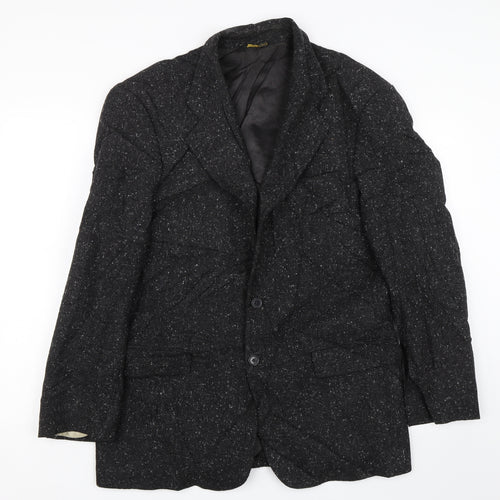 Sam Reme Mens Black   Jacket Coat Size L