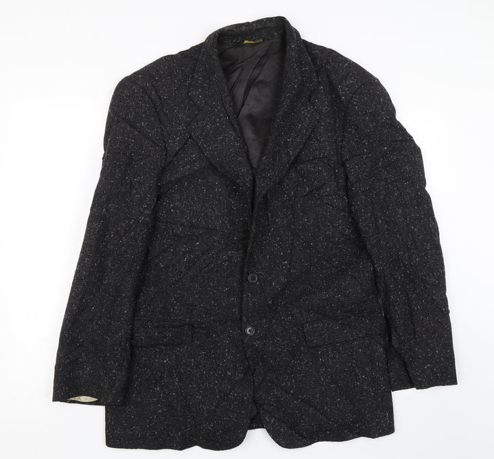 Sam Reme Mens Black Jacket Coat Size L