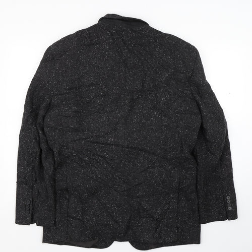 Sam Reme Mens Black   Jacket Coat Size L