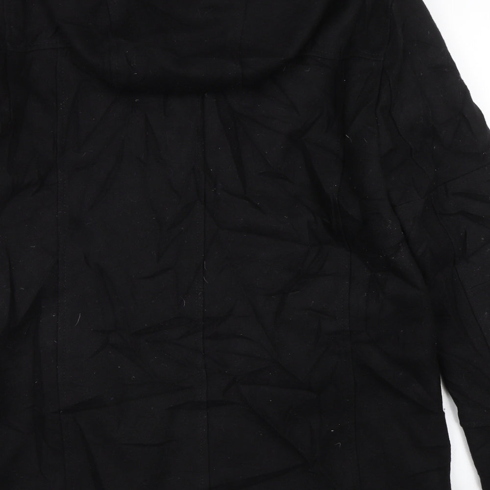 Zara Mens Black   Trench Coat Coat Size M