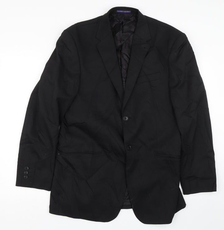 NEXT Mens Black   Jacket Suit Size 40