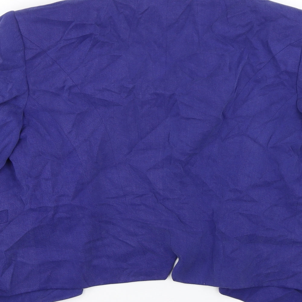 M&S Womens Blue   Jacket Suit Size 12