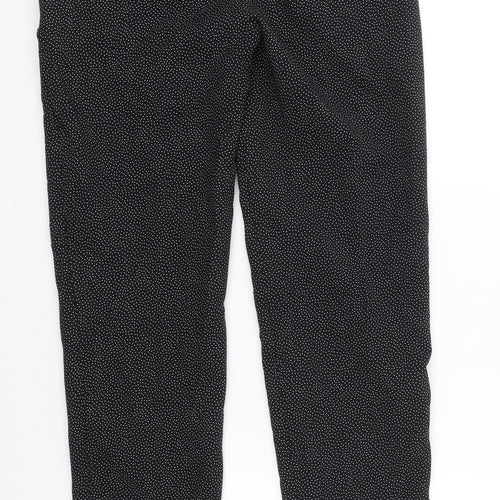 MNG Womens Black Polka Dot  Bloomer Trousers Size 6 L27 in