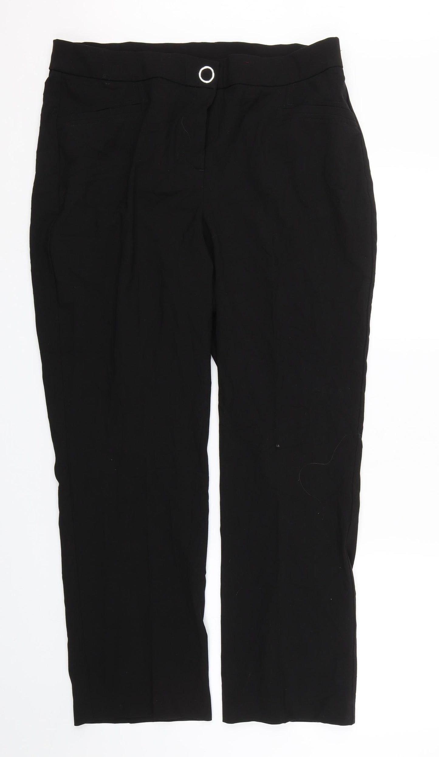Magi Womens Black   Trousers  Size 18 L26 in