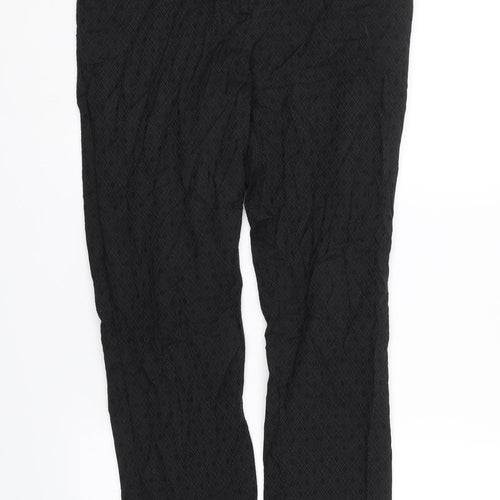 Jobis Womens Black Argyle/Diamond  Trousers  Size 12 L27 in