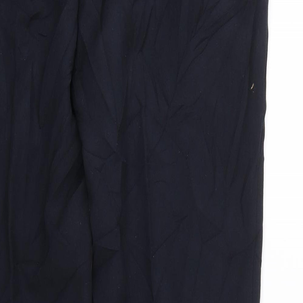 M&S Womens Black   Trousers  Size 12 L27.5 in