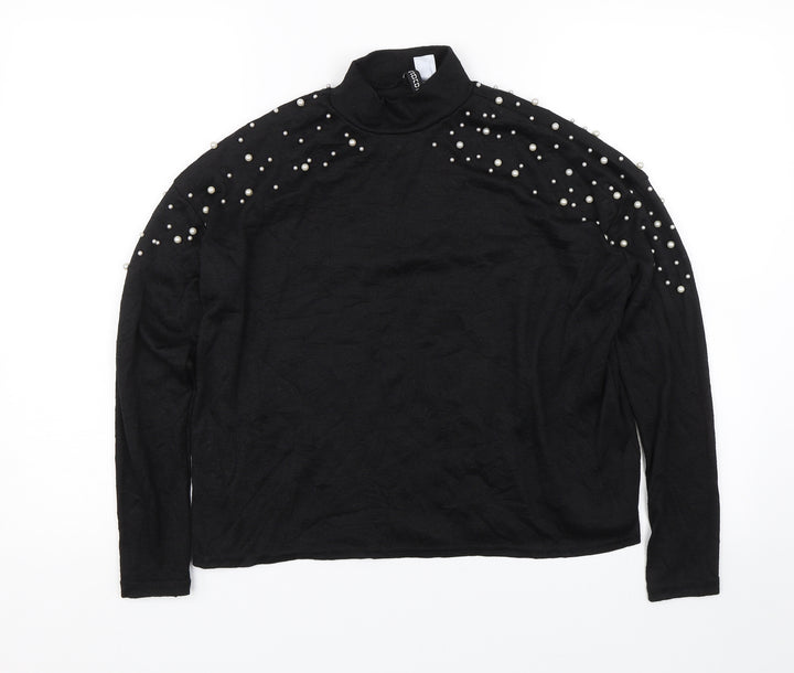 H&M Womens Black   Pullover Jumper Size S