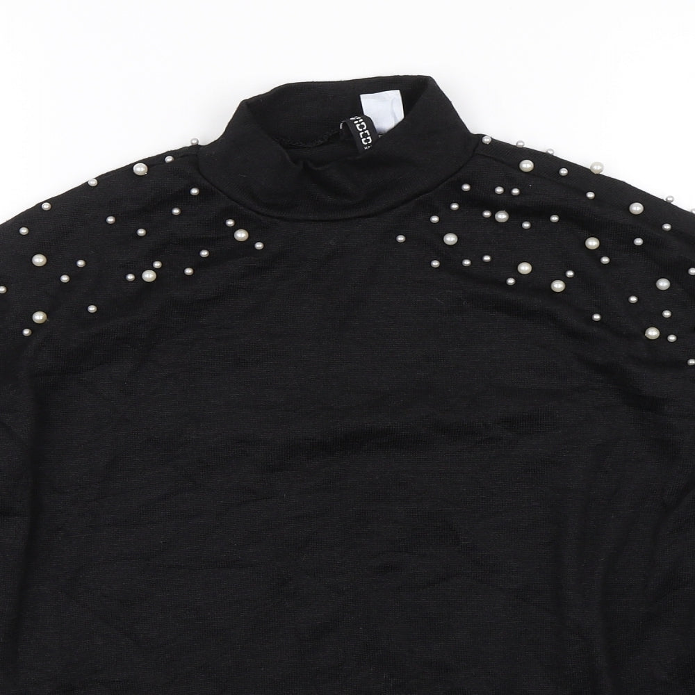 H&M Womens Black   Pullover Jumper Size S