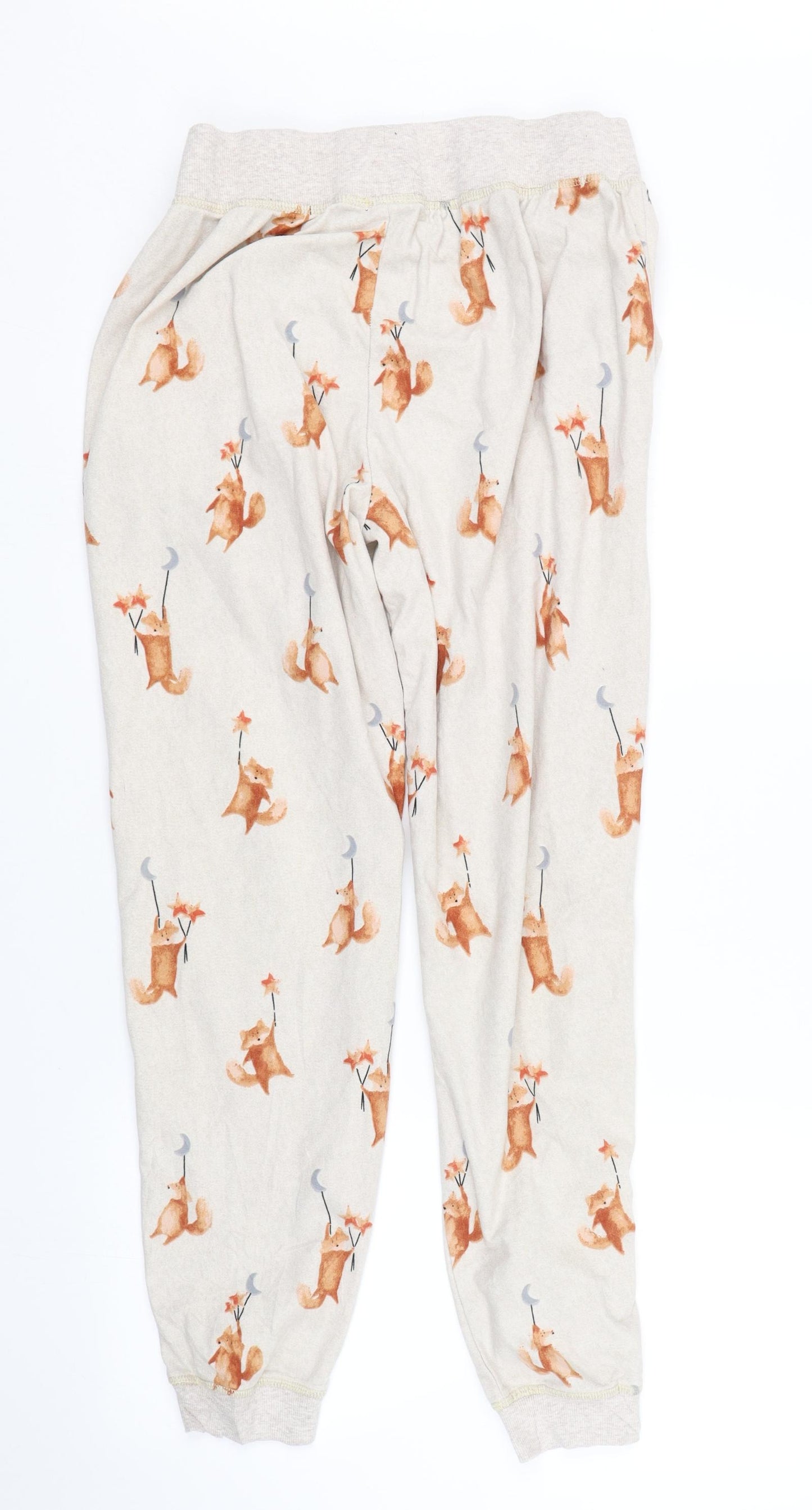 NEXT Womens Beige Animal Print   Lounge Pants Size 12  - Fox