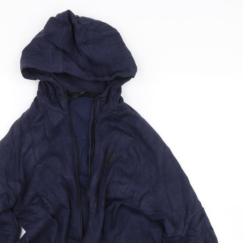 George Boys Blue   Full Zip Hoodie Size 13-14 Years