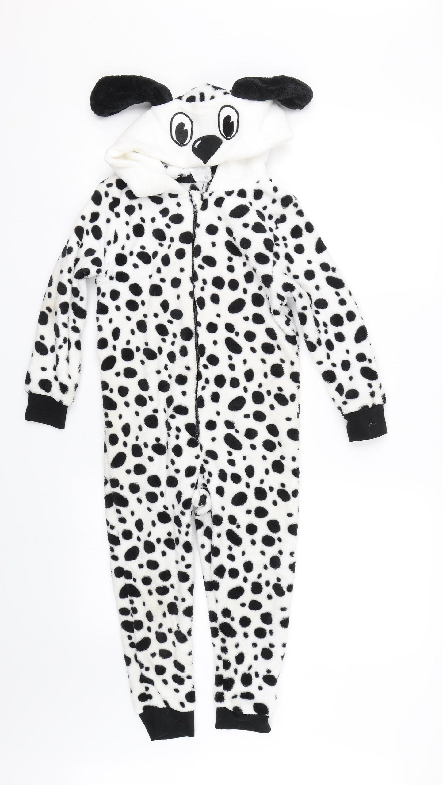 Animal Crazy Girls White Spotted   Bodysuit Size 5-6 Years  - Dalmation