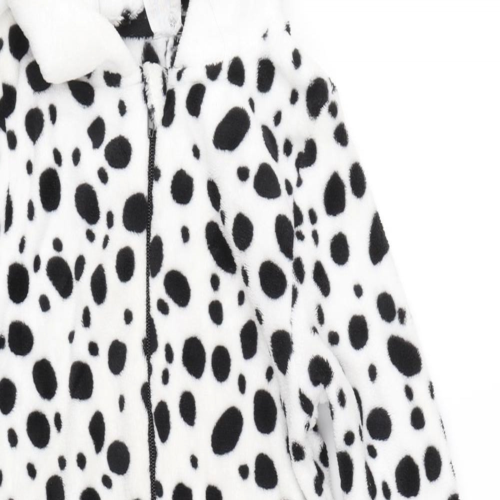 Animal Crazy Girls White Spotted   Bodysuit Size 5-6 Years  - Dalmation