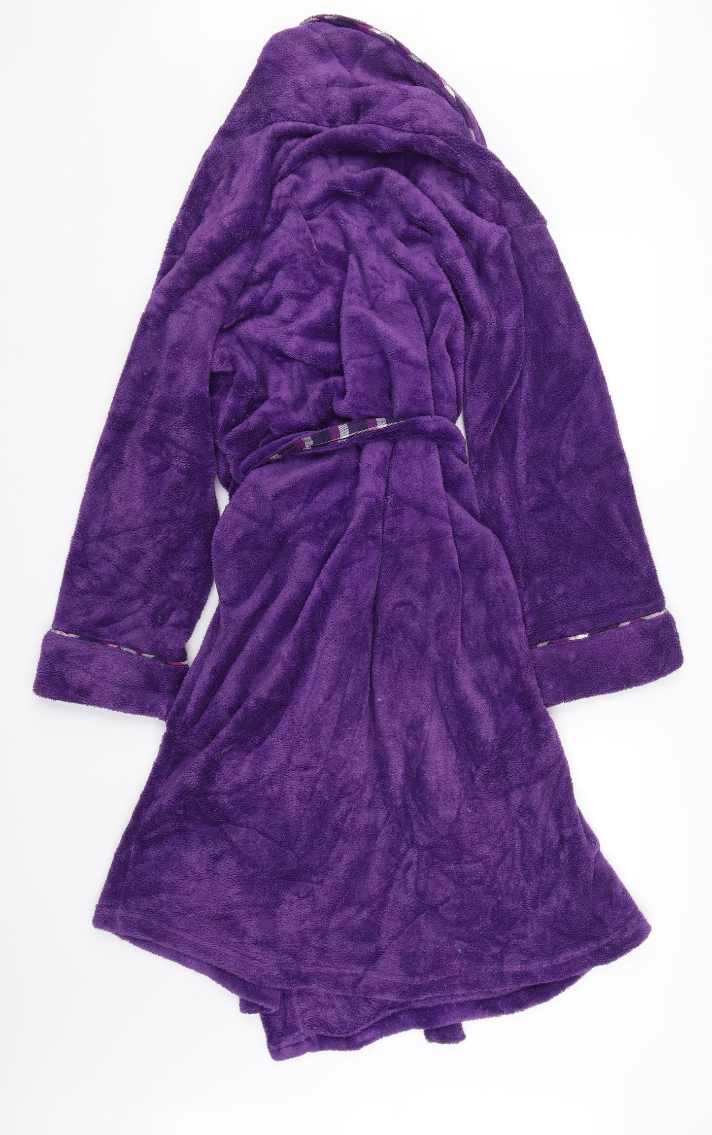 Matalan Womens Purple Check   Gown Size 12
