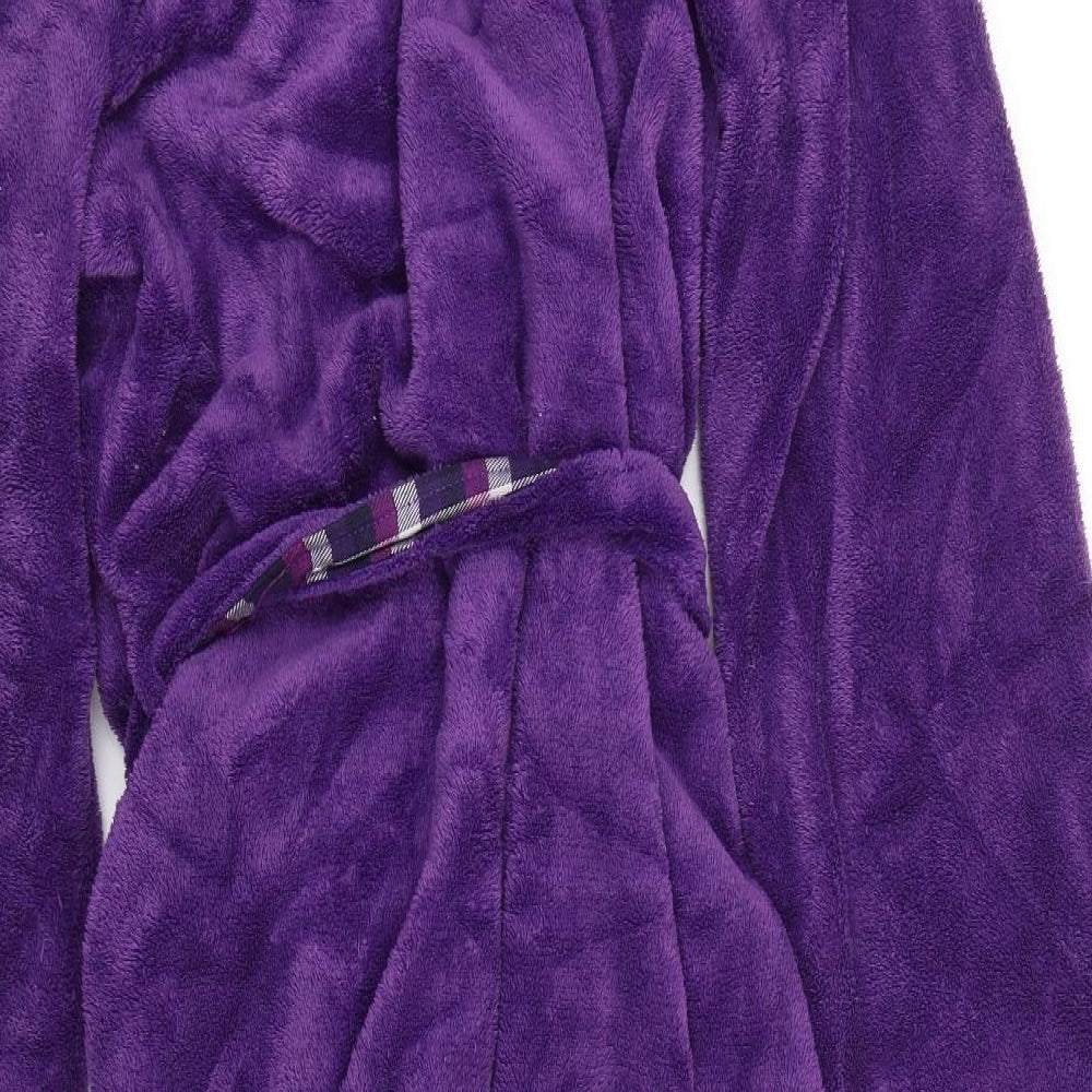 Matalan Womens Purple Check   Gown Size 12