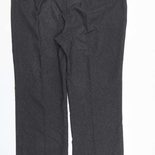 M&S Womens Grey   Trousers  Size 18 L29.5 in