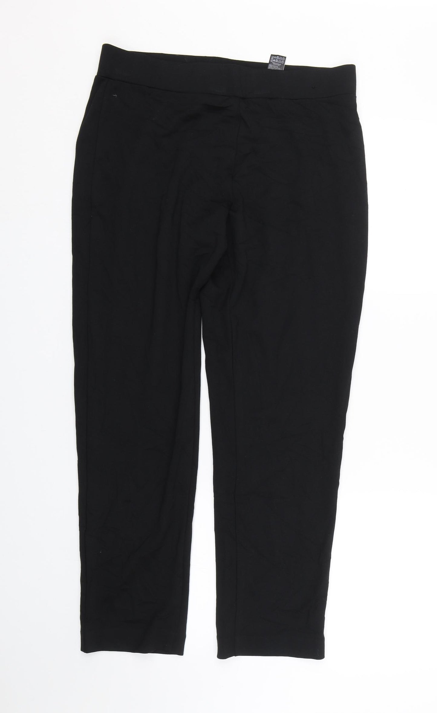 M&S Womens Black   Trousers  Size 14 L26 in