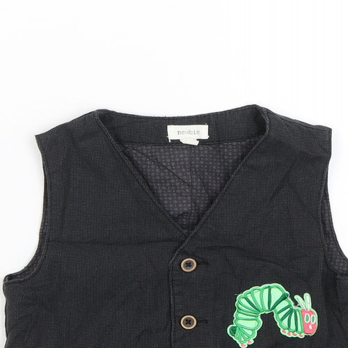 Newbie Boys Grey   Jacket Waistcoat Size 4-5 Years  - Hungry Caterpillar