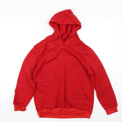 Preworn Boys Red   Pullover Hoodie Size 9-10 Years