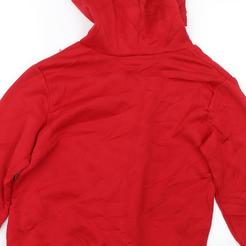 Preworn Boys Red   Pullover Hoodie Size 9-10 Years