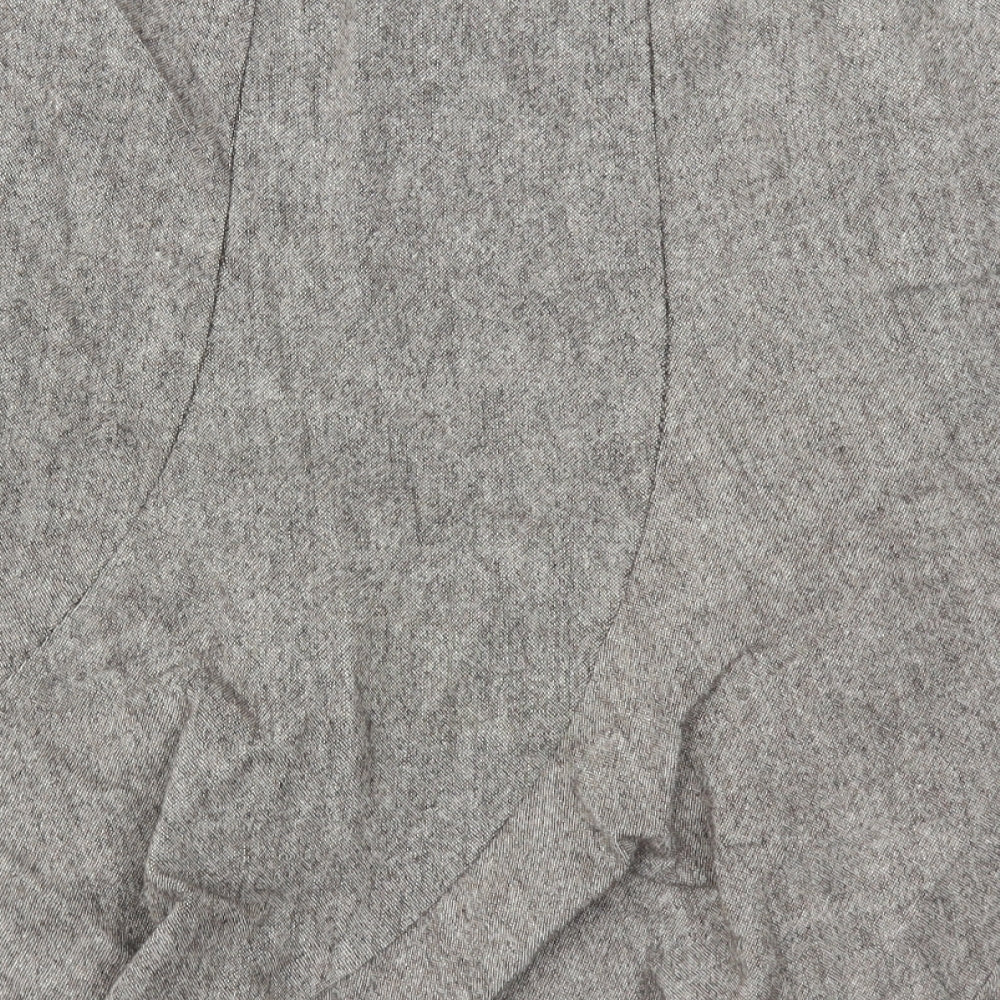 Cotton Traders Womens Grey   Flare Skirt Size 12
