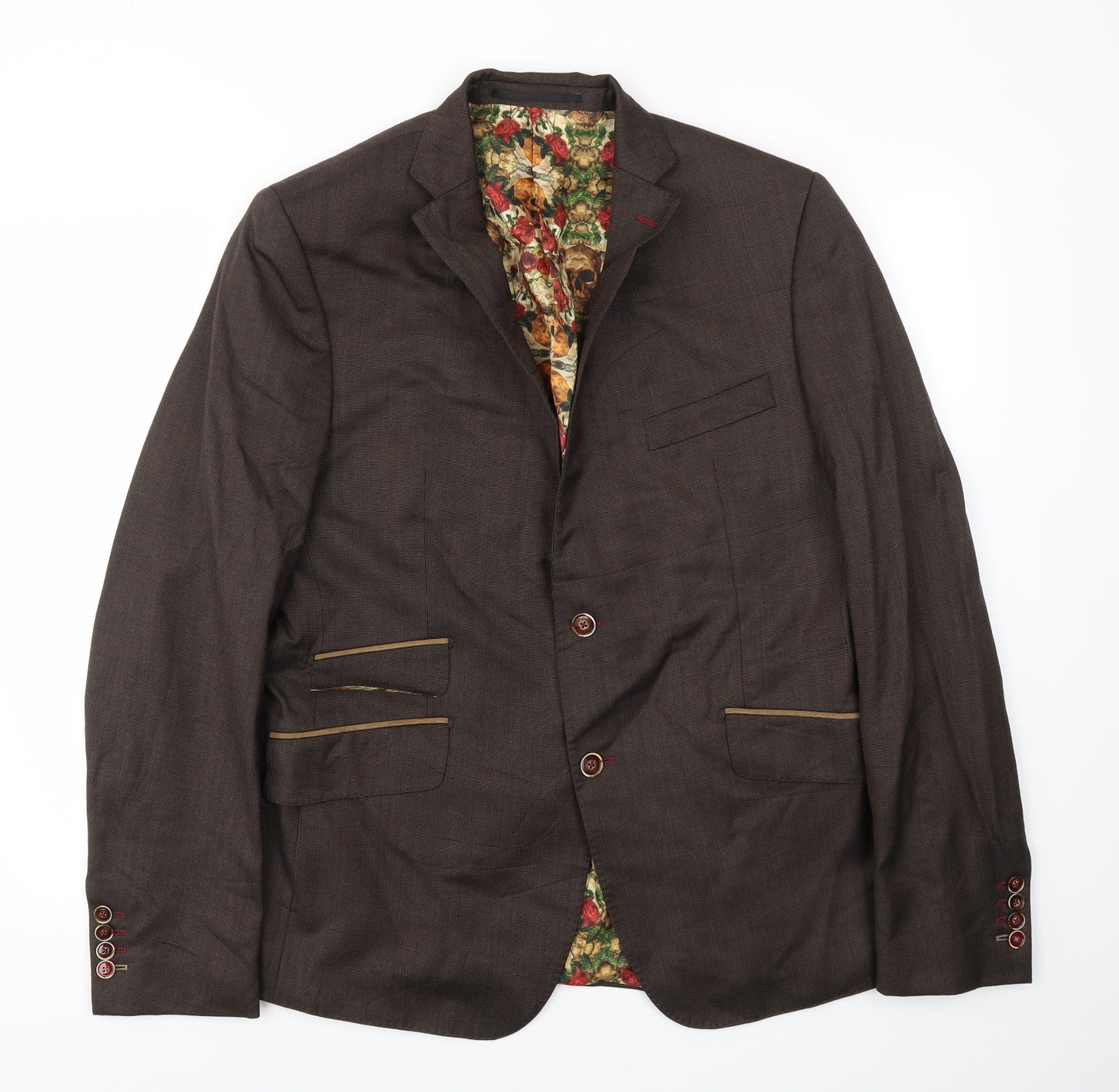 DUGDALE BROS &CO Mens Brown   Jacket Blazer Size 44