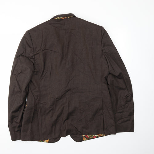 DUGDALE BROS &CO Mens Brown   Jacket Blazer Size 44