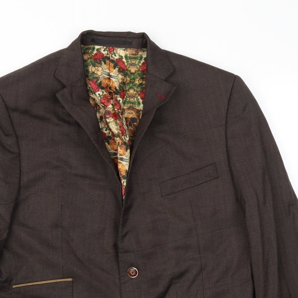 DUGDALE BROS &CO Mens Brown   Jacket Blazer Size 44