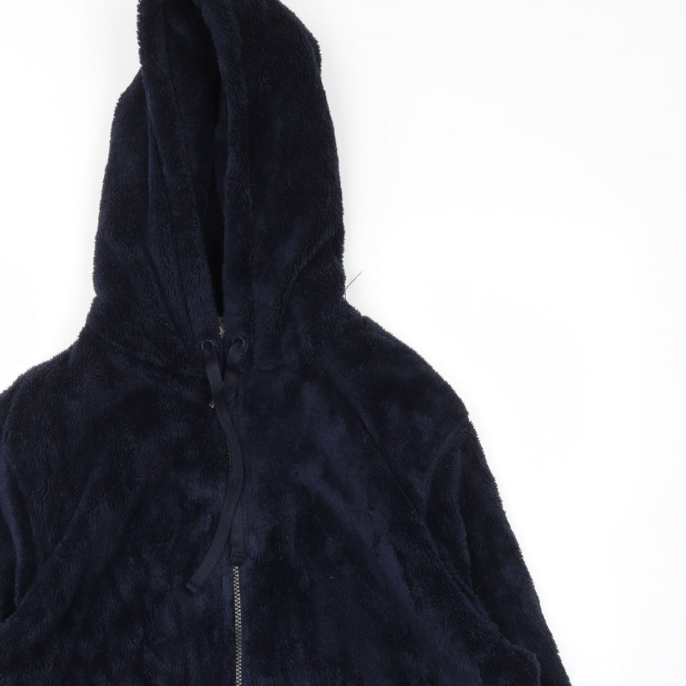 M&S Womens Blue   Full Zip Hoodie Size L