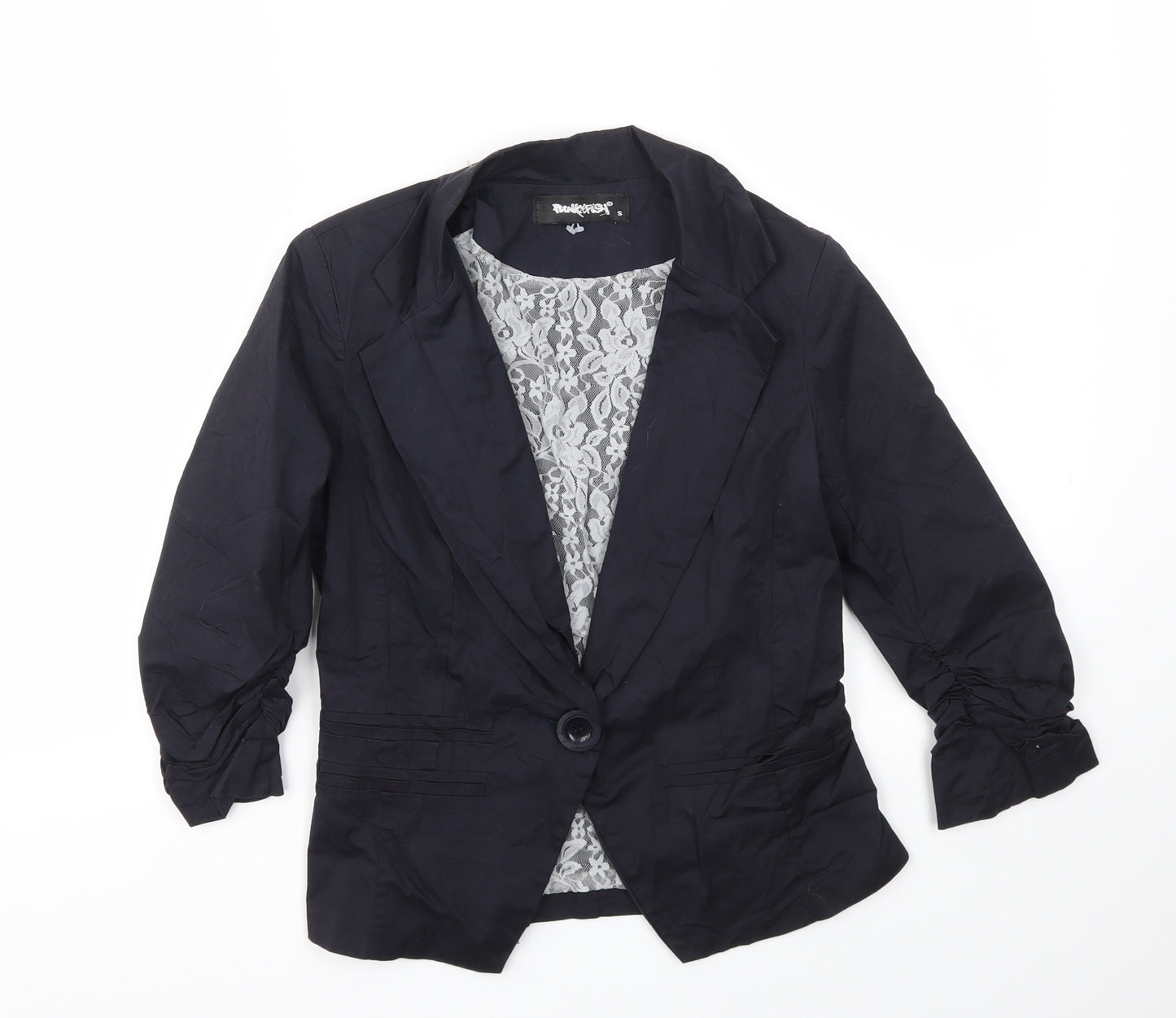 FUNKFISH Womens Blue   Jacket Blazer Size S