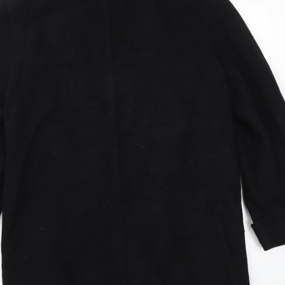 M&S Womens Black   Jacket Coat Size 10
