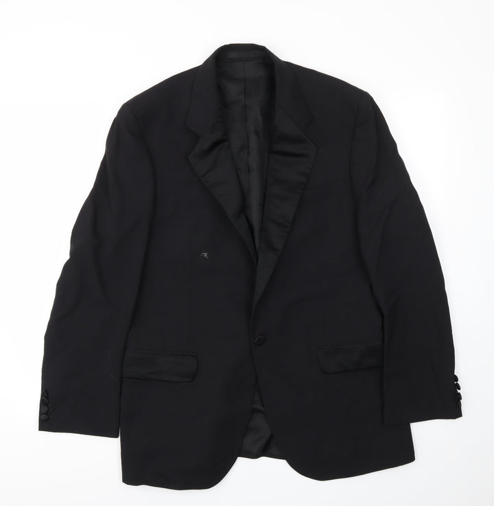 THE BRITISH Mens Black   Jacket Blazer Size 40