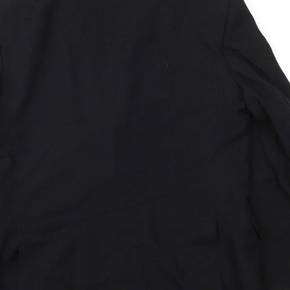 THE BRITISH Mens Black   Jacket Blazer Size 40