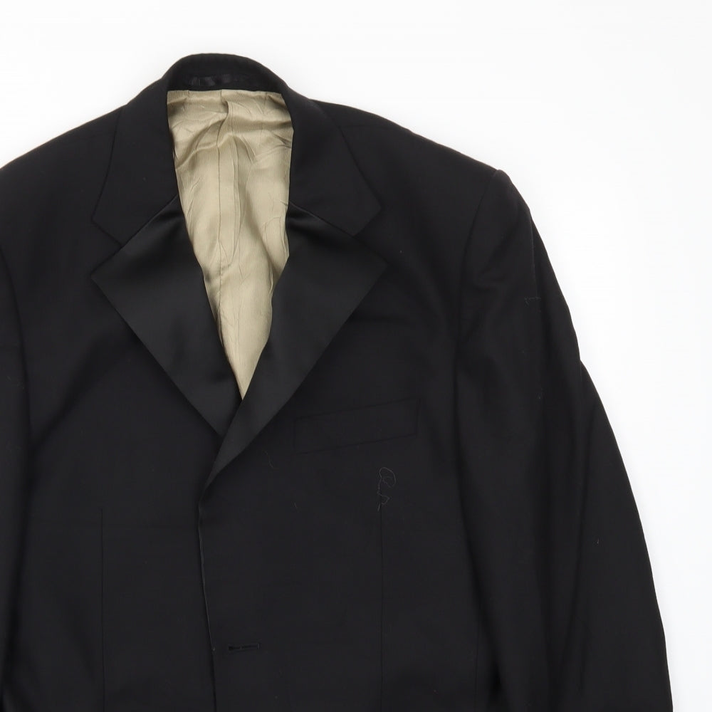 M&S Mens Black   Jacket Blazer Size 38