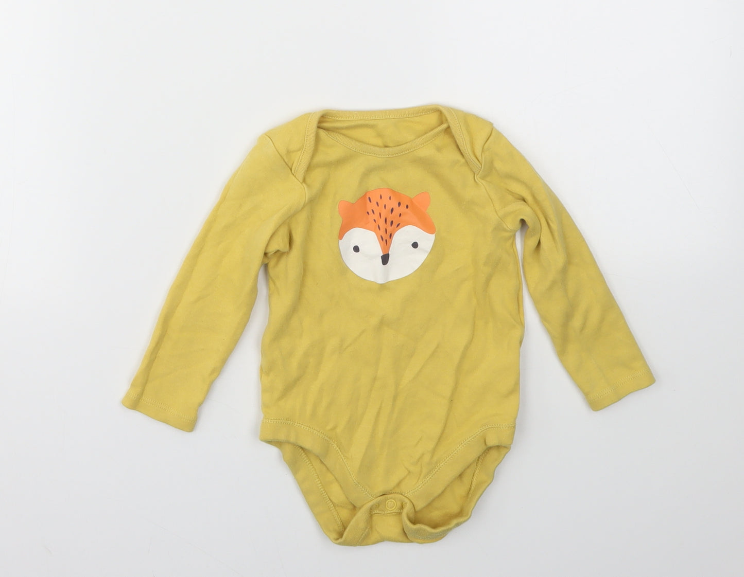 F&F Baby Yellow Animal Print  Babygrow One-Piece Size 9-12 Months