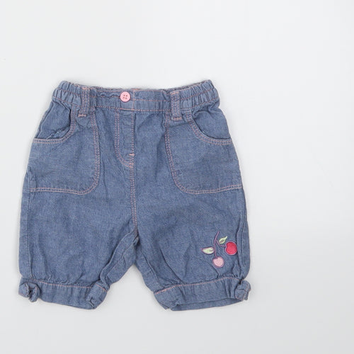 TU Girls Blue   Capri Jeans Size 3-6 Months