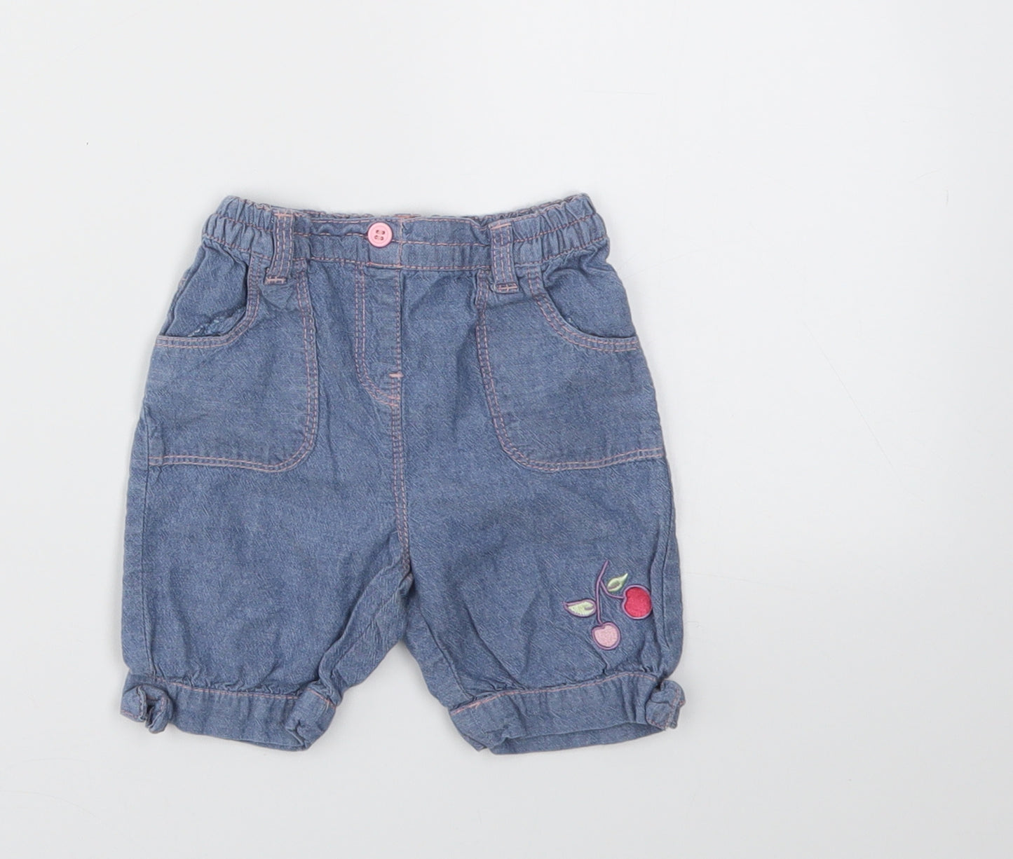 TU Girls Blue   Capri Jeans Size 3-6 Months
