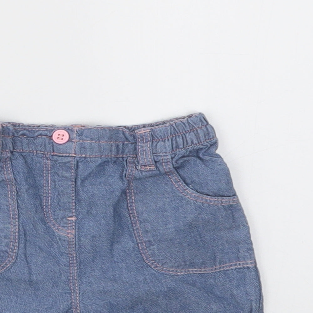 TU Girls Blue   Capri Jeans Size 3-6 Months