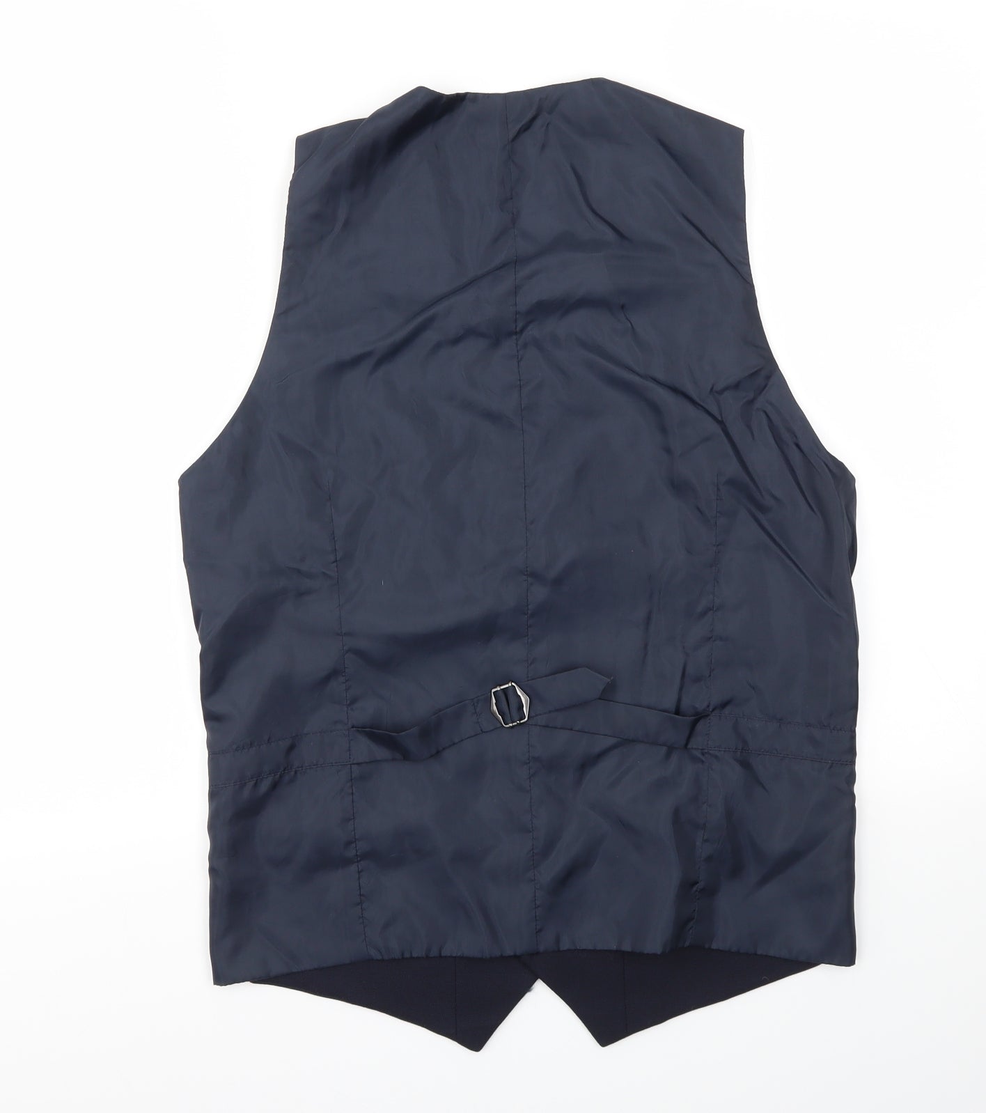 M&S Mens Blue   Jacket Suit Waistcoat Size M