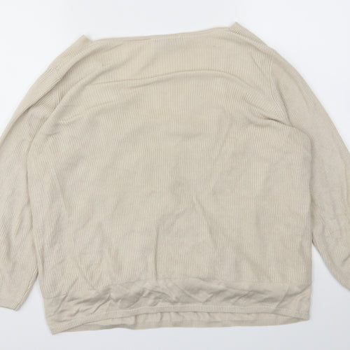 M&S Womens Beige   Pullover Jumper Size 18