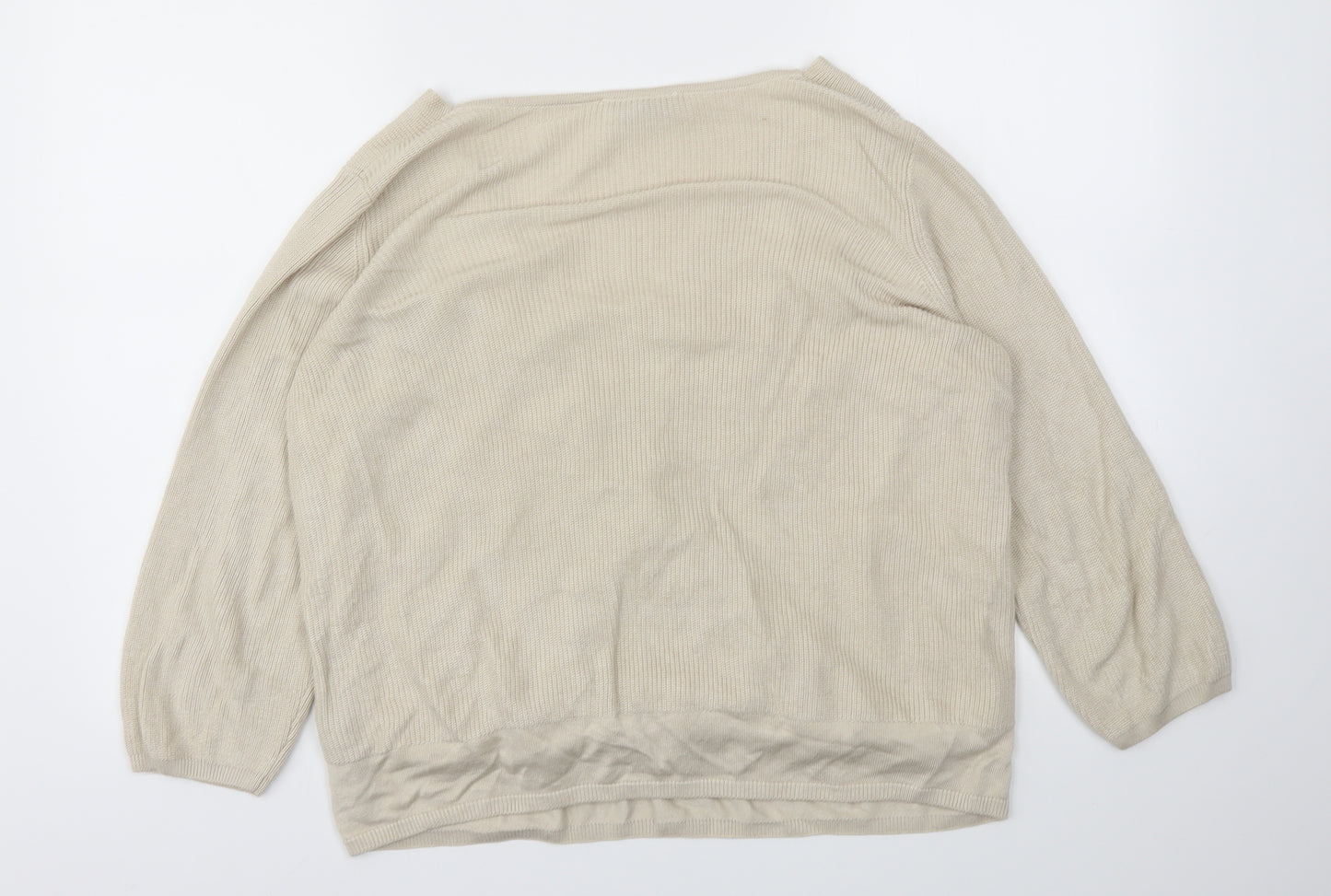 M&S Womens Beige   Pullover Jumper Size 18