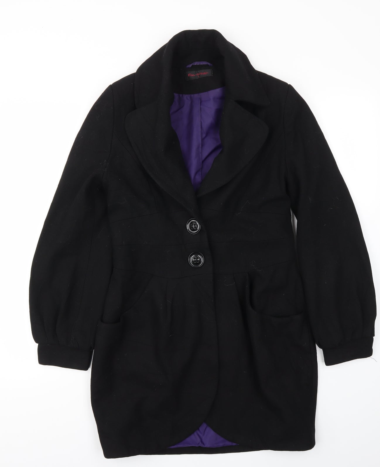 Miss Selfridge Womens Black   Jacket Coat Size 12