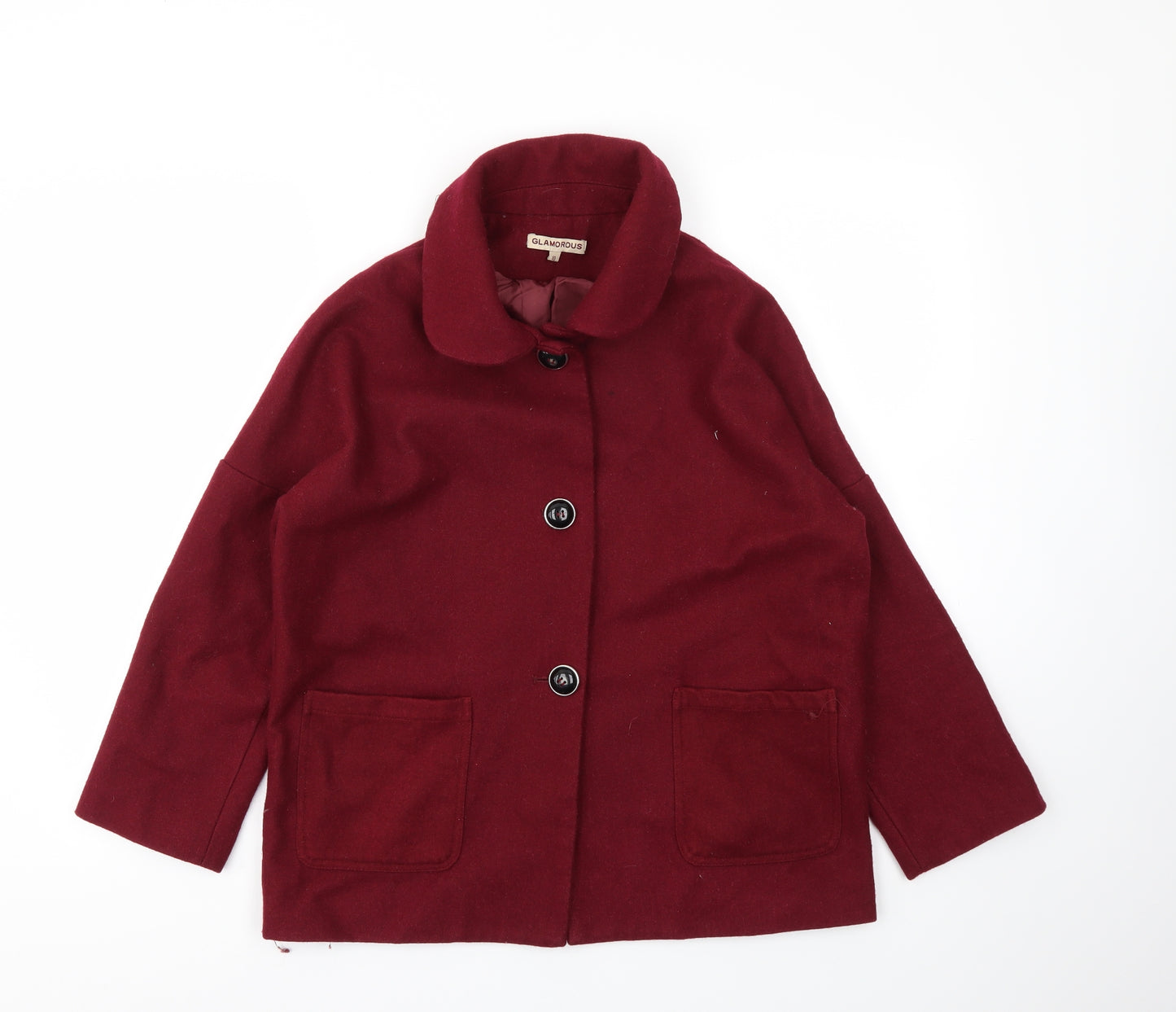 Glamorous Womens Red   Jacket Coat Size 10