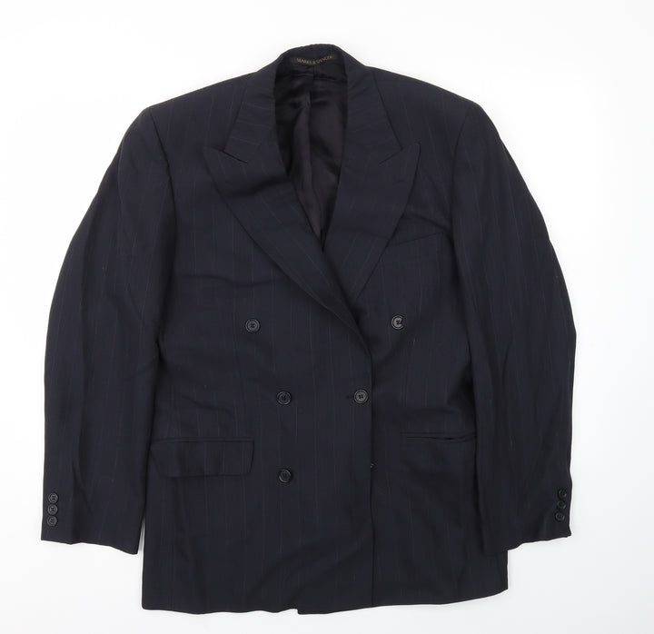 M&S Mens Blue Jacket Blazer Size 38