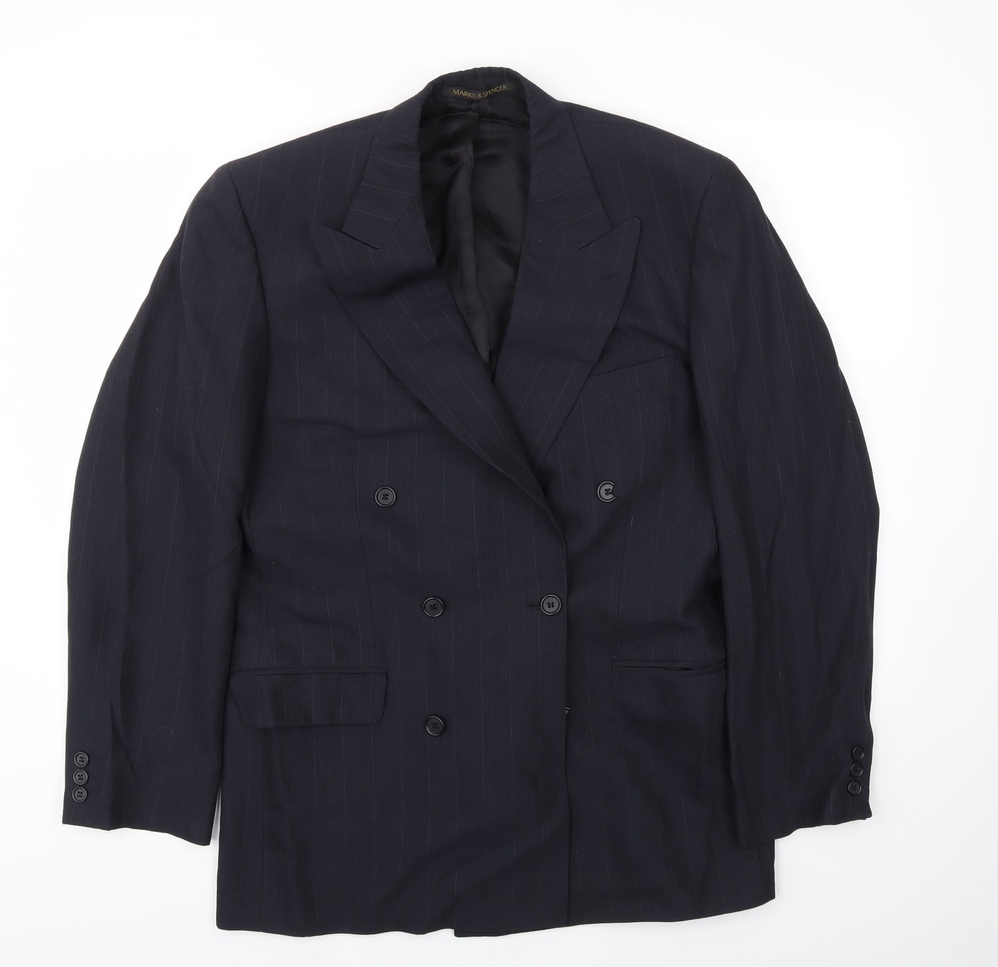 M&S Mens Blue   Jacket Blazer Size 38