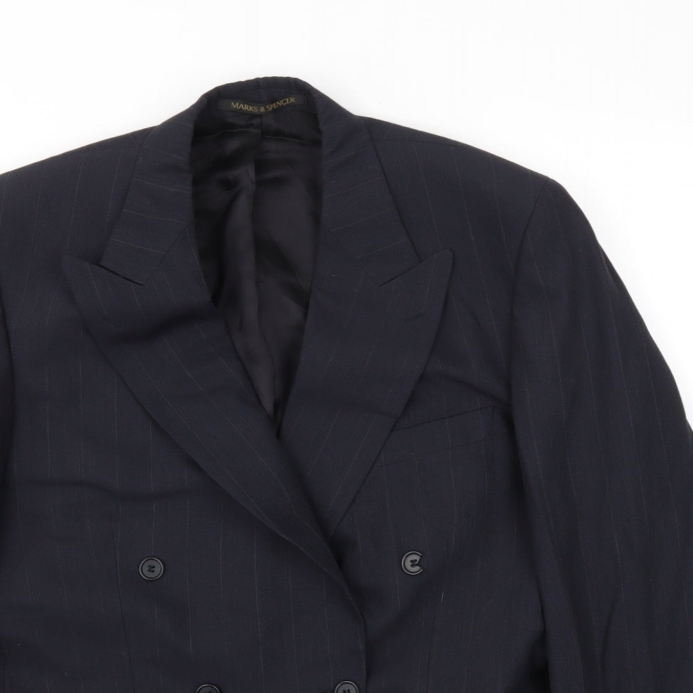 M&S Mens Blue   Jacket Blazer Size 38