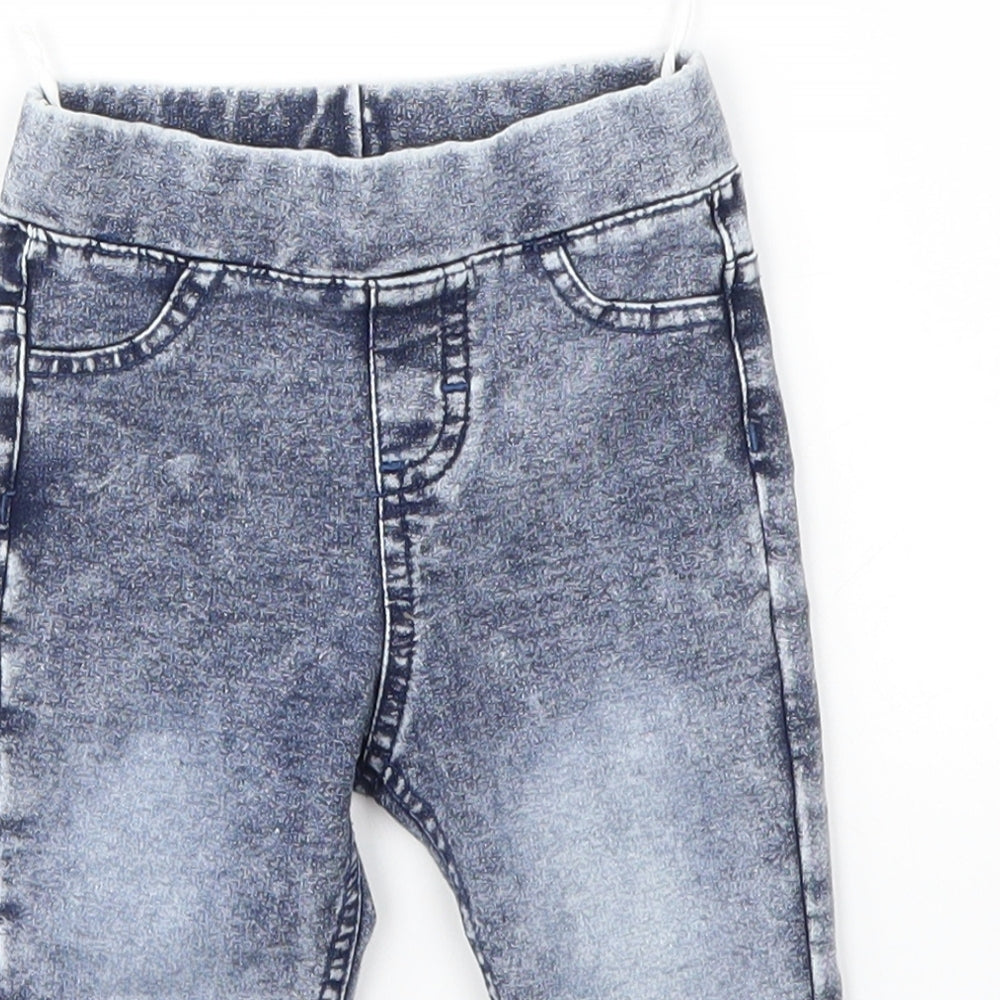 H&M Girls Blue   Capri Jeans Size 3-6 Months