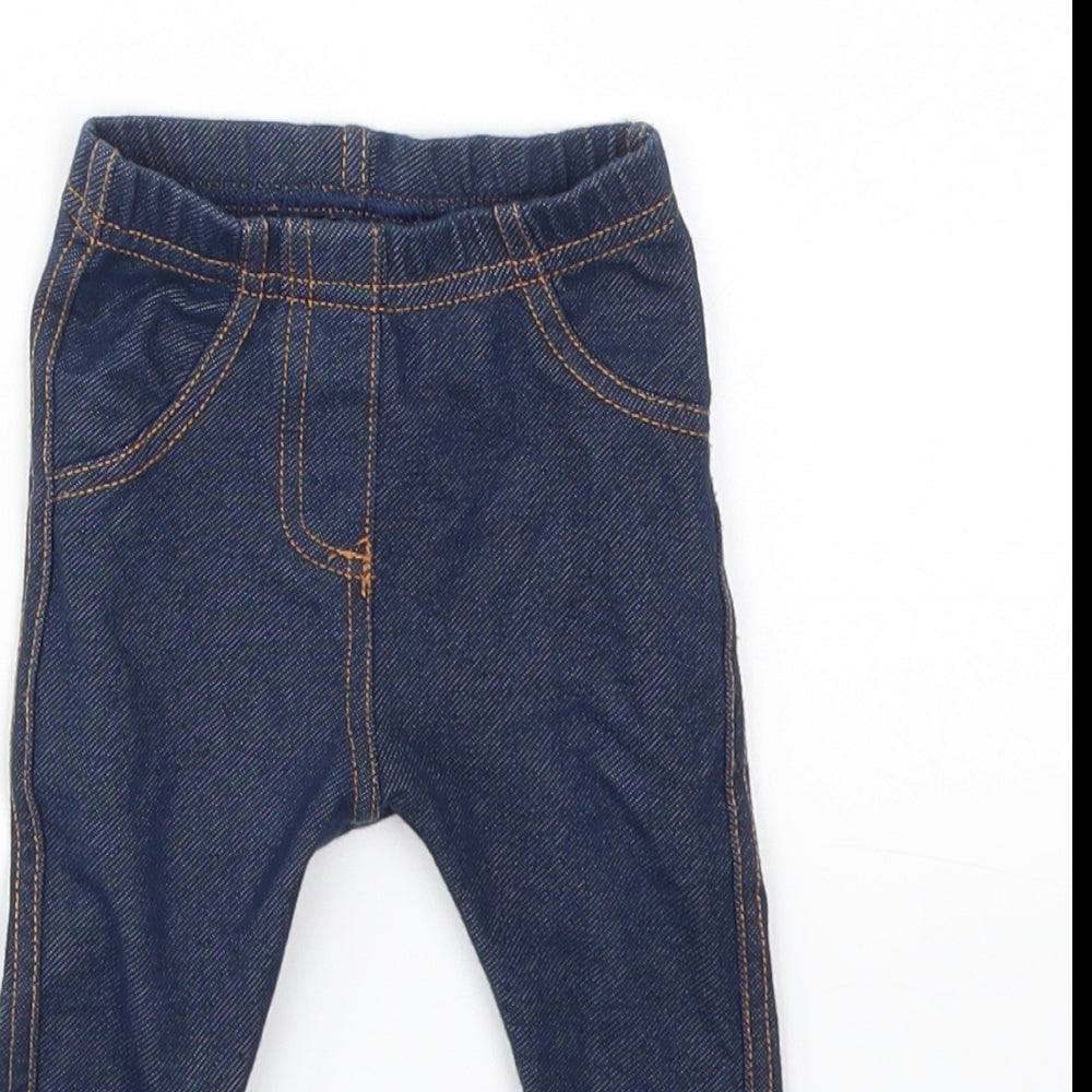 M Girls Blue   Capri Jeans Size 3-6 Months