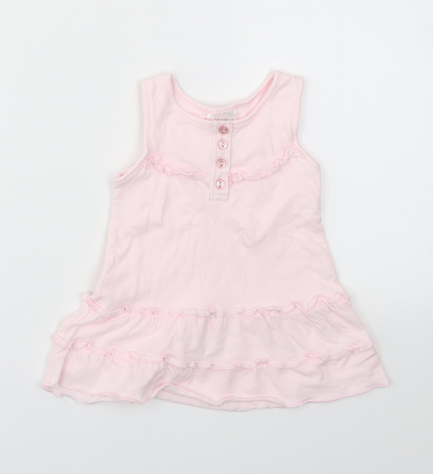 Little by Little Girls Pink   Fit & Flare  Size 6-9 Months