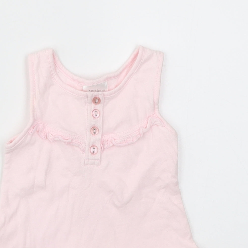 Little by Little Girls Pink   Fit & Flare  Size 6-9 Months